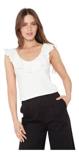 Polera Olimpia Ii Blanca Jacinta Tienda Blanco XL