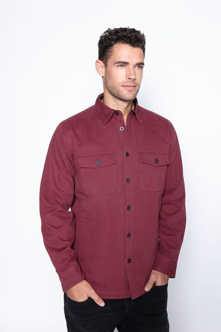 Chaqueta Twill Trancura Burgundy Rojo XL