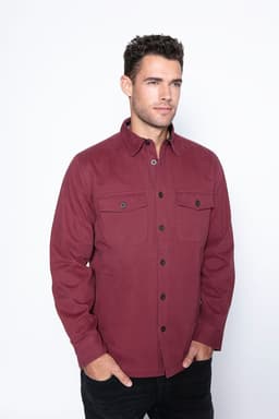 Chaqueta Twill Trancura Burgundy Rojo M