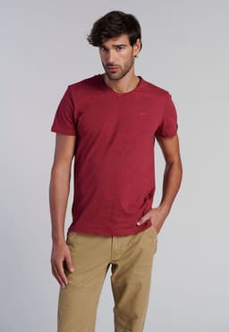 Polera V Neck Alaska Burgundy Rojo XL