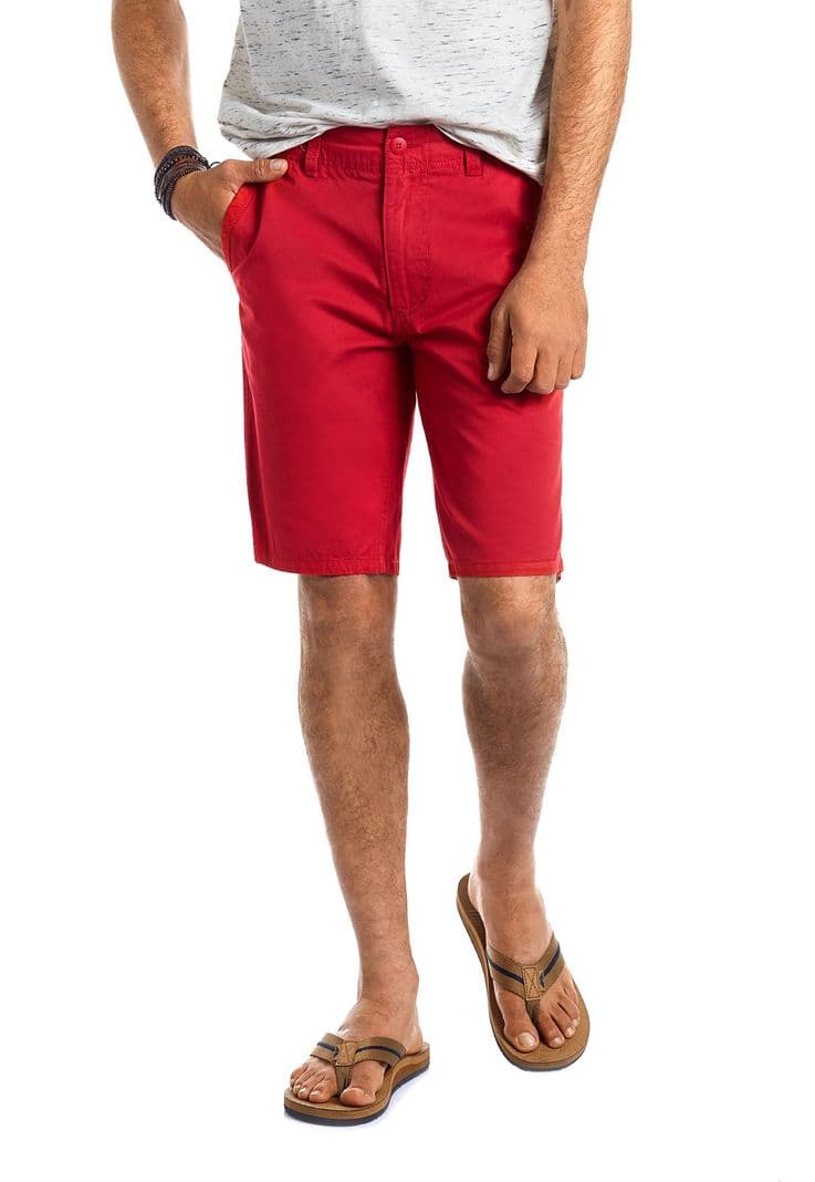 Bermuda Garment Dyed Red Rojo 42