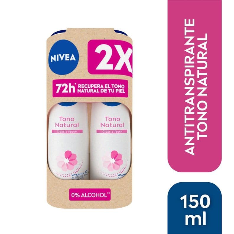 NIVEA Desodorante Antitranspirante Tono Natural Classic Naranjo