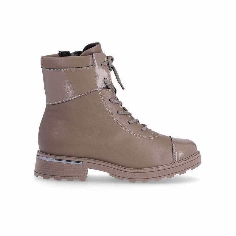 Botin Mujer Taupe Gisa/Cordones Piccadilly Cafe Oscuro 36