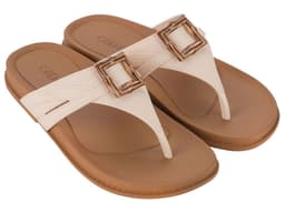 Sandalia Mujer Hueso Abracar Grendha Beige 34 35