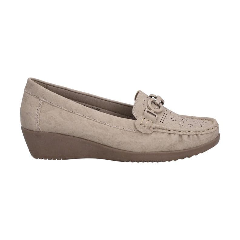 Mocasin Mujer Taupe Lali 2 Police Cafe 39