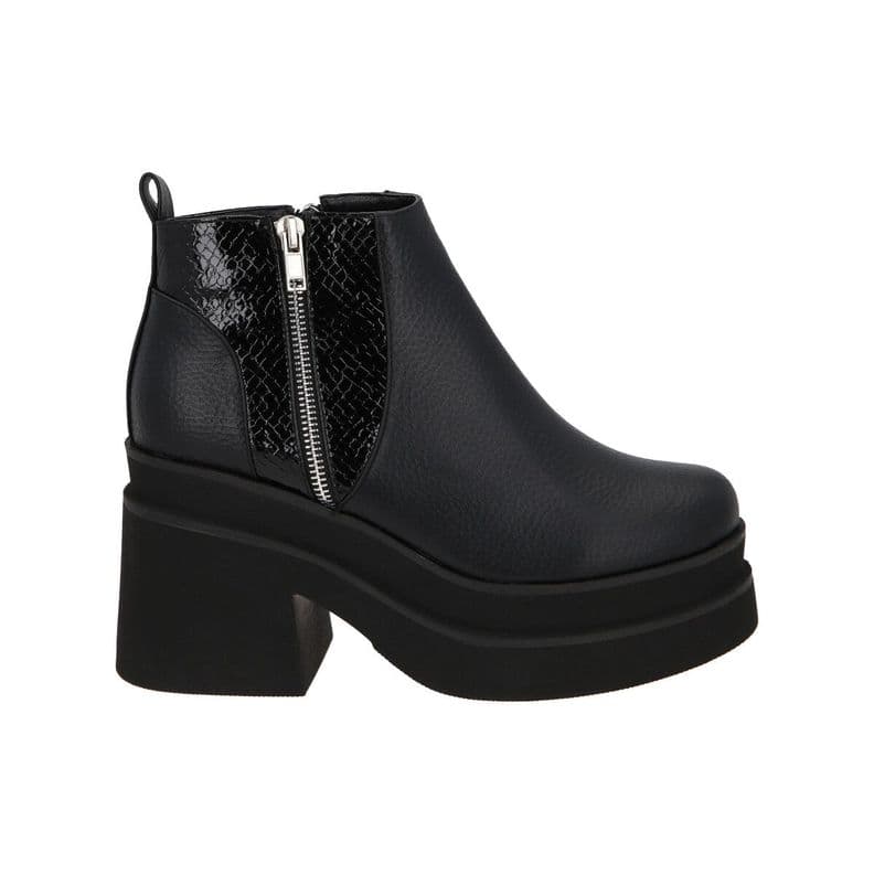 Botin Mujer Negro Yoice Police 35