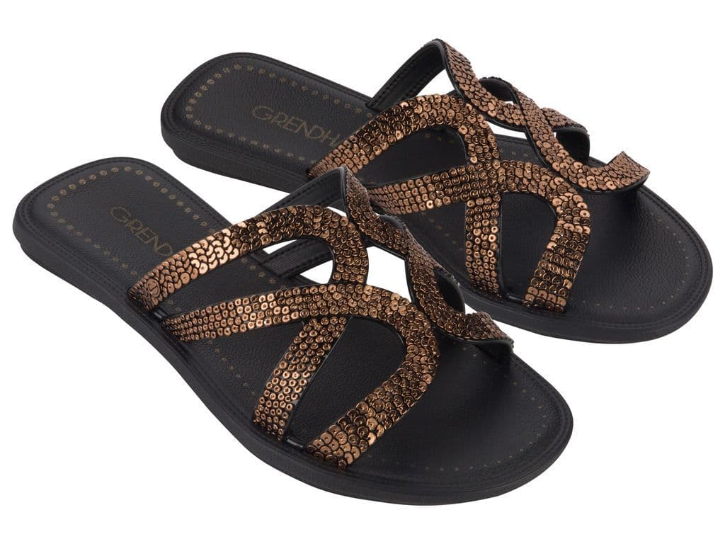 Sandalia Mujer Negro Buriti Grendha 37