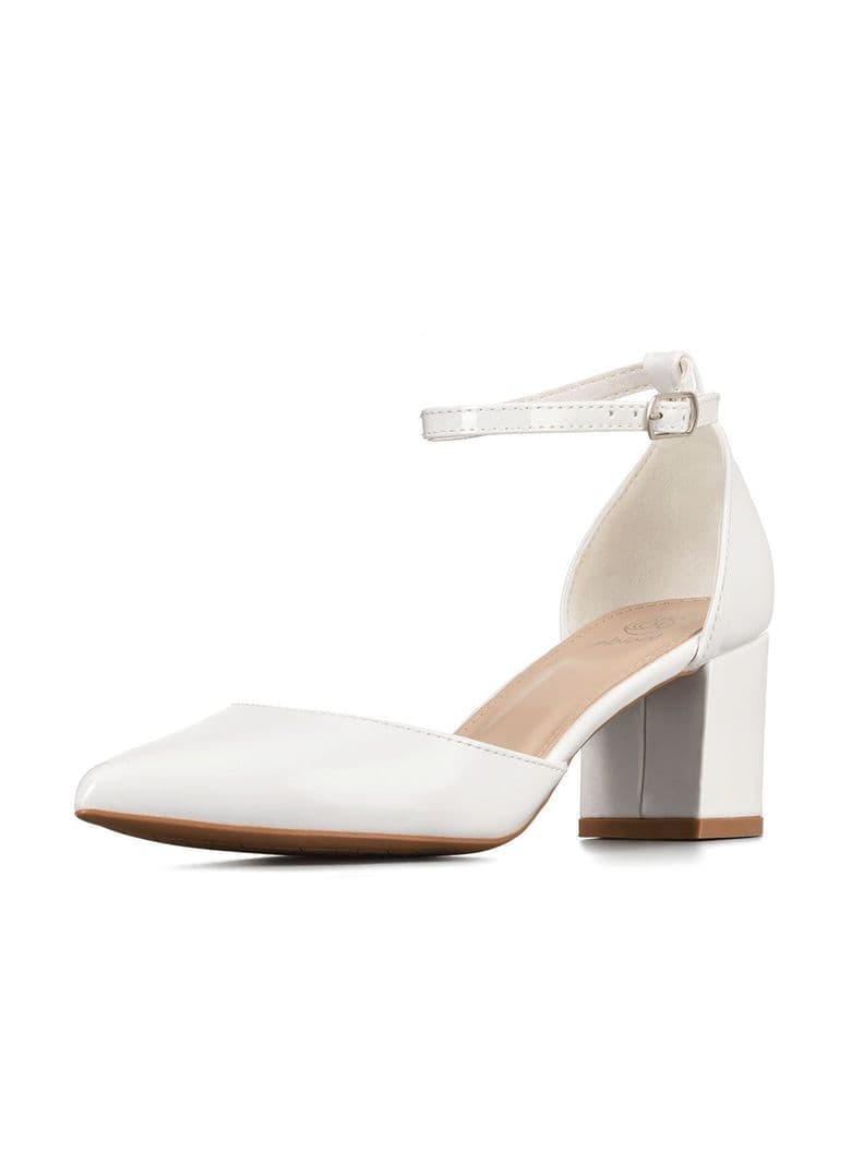 Zapato Taco Alto Blanco Fiesta Mujer Weide GH63 CL 35