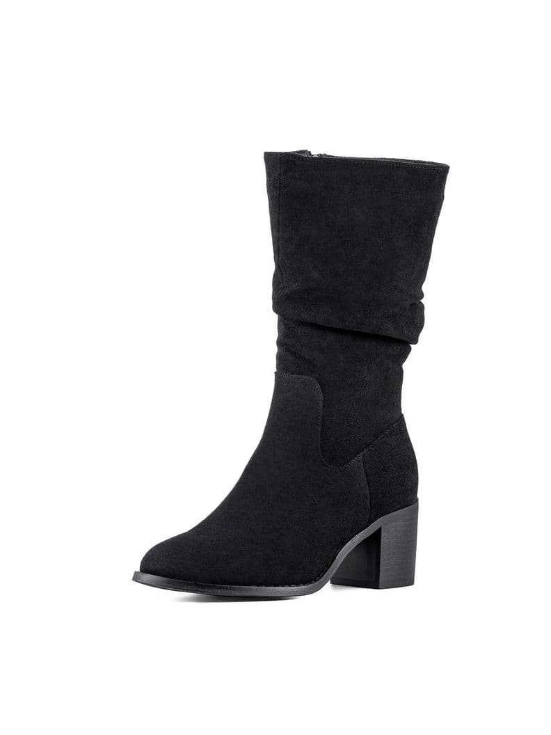 Bota Taco Mujer Outdoor PU Textil Weide HX532 Negro CL 40