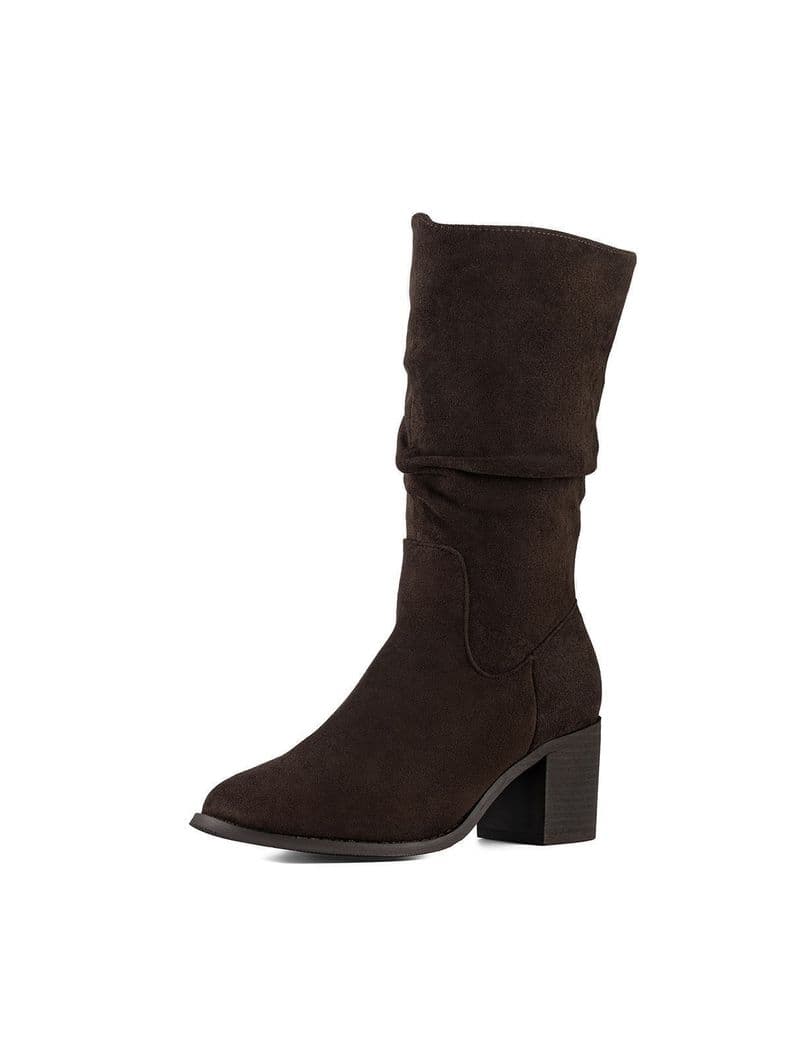 Bota Taco Mujer Outdoor PU Textil Weide HX532 Cafe CL 37