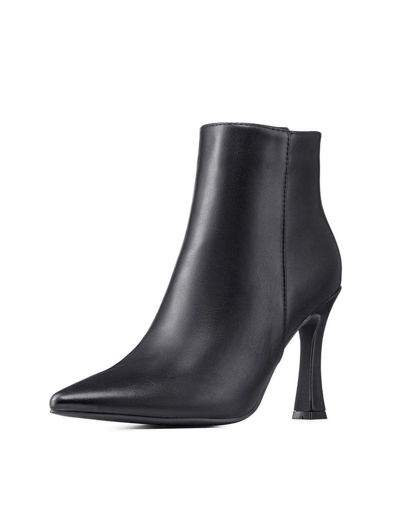 Botin Taco Alto Mujer Casual PU Weide CZY653 Negro CL 38