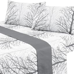 Juego de Sabanas 144 Hilos King Forest Grey Gris