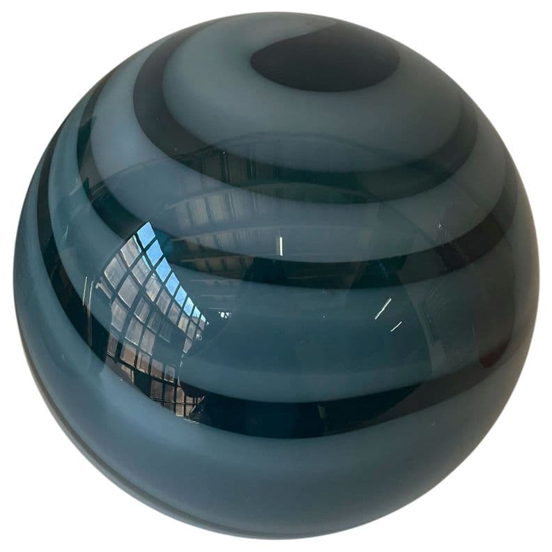 Figura Decorativa Esfera Jupiter Blue XL Gris Espejado Azul