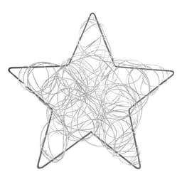 Estrella Luminosa Luces Led Silver Plata