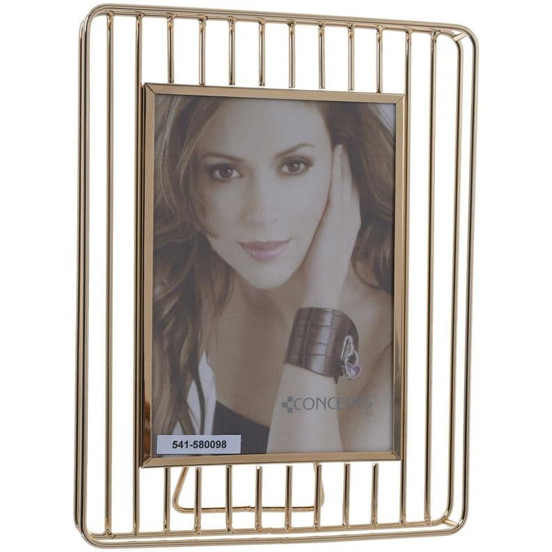 Porta Retrato Decorativo Benevento Gold Dorado