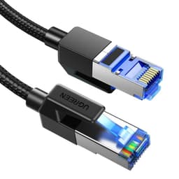 CABLE DE RED 5M CAT8 F/FTP (40GBPS) TRENZADO NEGRO UGREEN NW153
