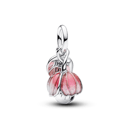 Charm Colgante de Dos Tonos Flor Floreciendo Dorado