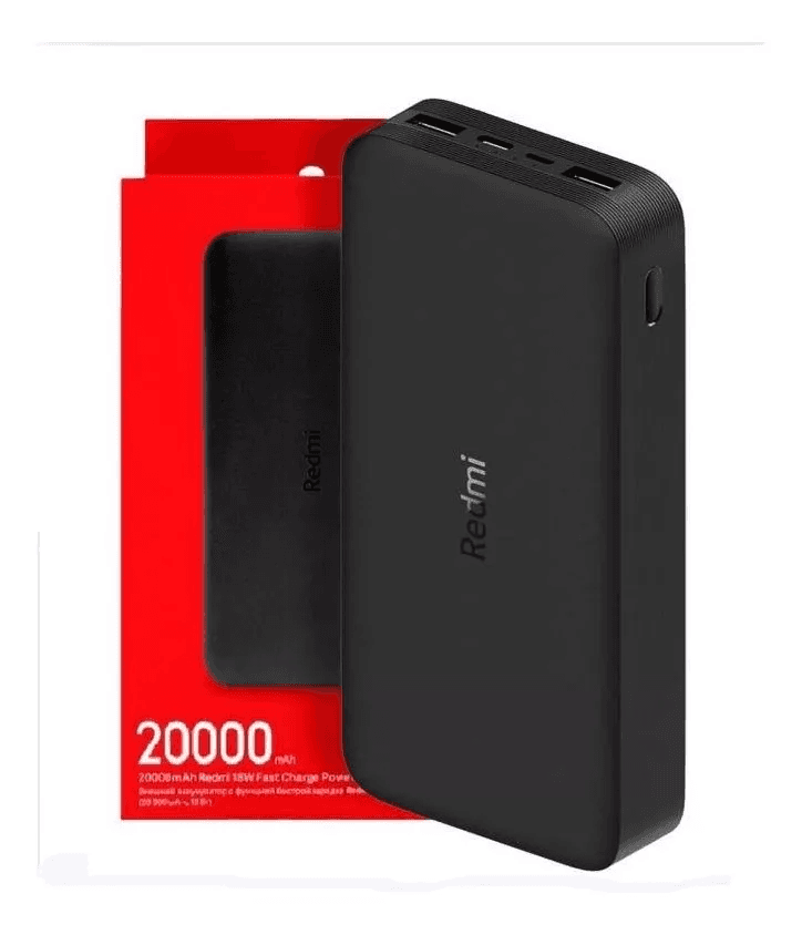 Bateria Externa Xiaomi Redmi 20000mah 18w Carga Rapida Power Bank Cargador Portatil