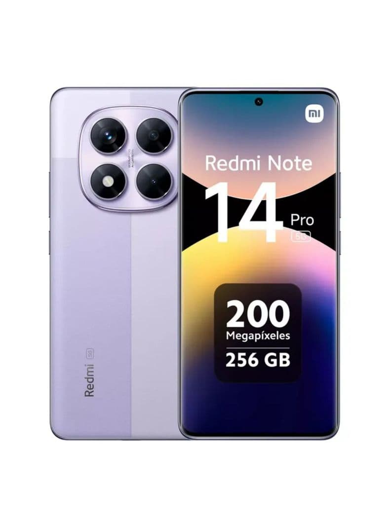 Xiaomi Redmi Note 14 Pro 5G Resistente agua 8GB RAM+ 256GB Memoria NFC AI Cmara 200MP Morado