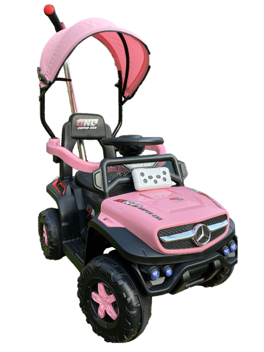 Jeep Correpasillos a Bateria Mercedes Unimog 3 en 1 Rosado