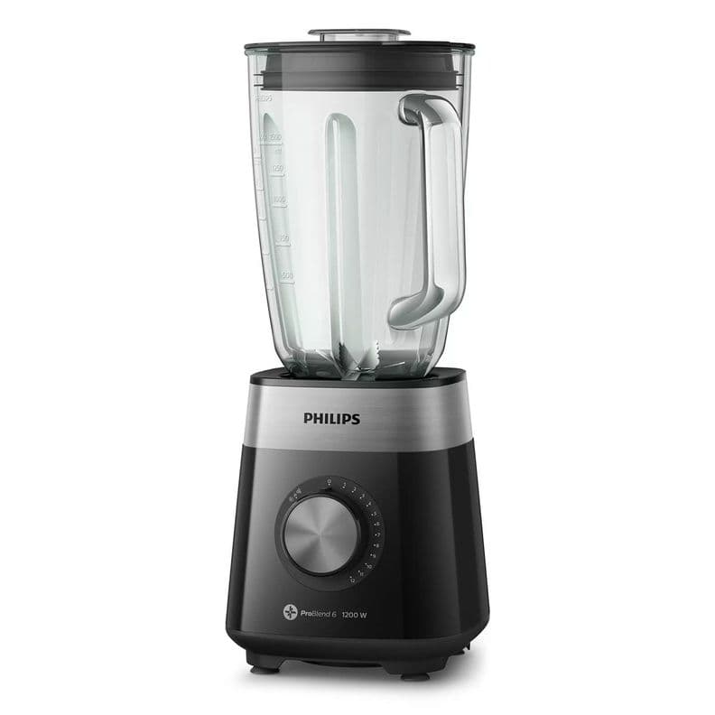 Licuadora Philips HR2242/90 1200w Jarra Vidrio 2lt 12 veloc Negro