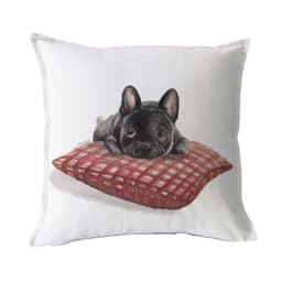 FUNDA COJIN ALGODON BRUNA BULLDOG 45X45 Diseno 1