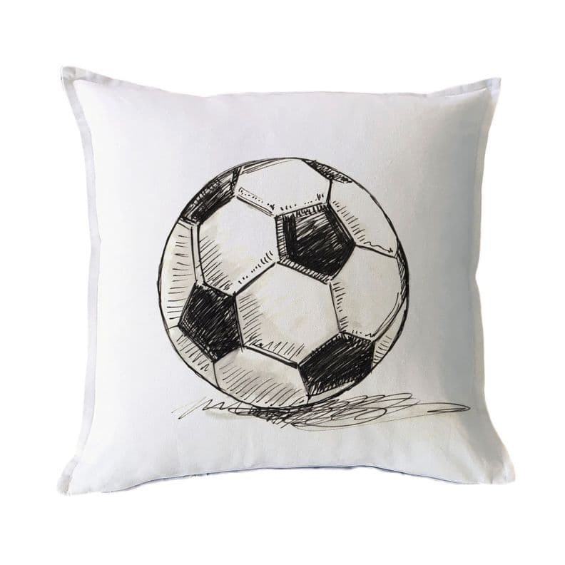 FUNDA COJIN ALGODON PELOTA FUTBOL 45X45 Diseno 1