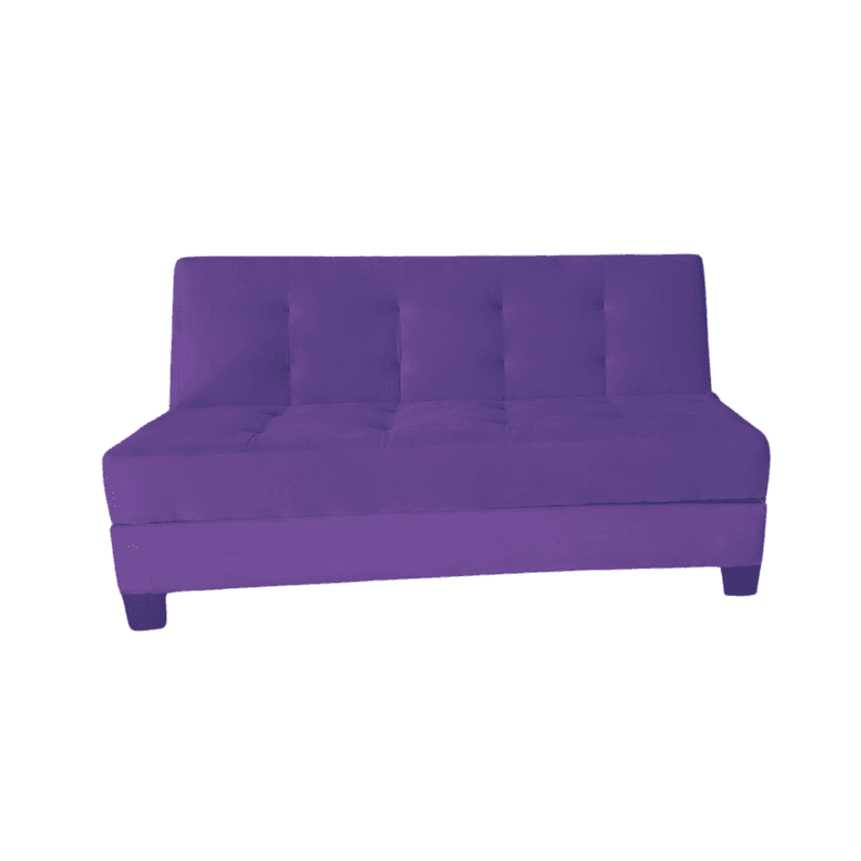 Futon Cama Baul Patagonia 15P Morado Felpa Pmadera
