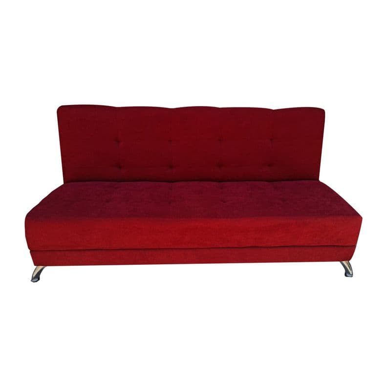 Futon Cama Patagonia 2 Cuerpos Rojo Felpa pmetal
