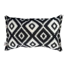 Funda Cojin Decorativo Diseno Rombo Negro 50x30