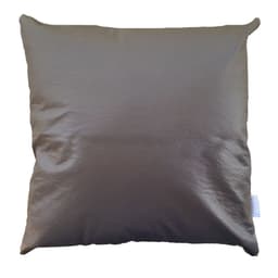 Funda Cojin Decorativo EcoCuero Cafe Oscuro 45x45