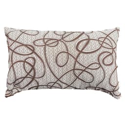Funda Cojin Decorativo Diseno Cordon Cafe 60x40 Beige
