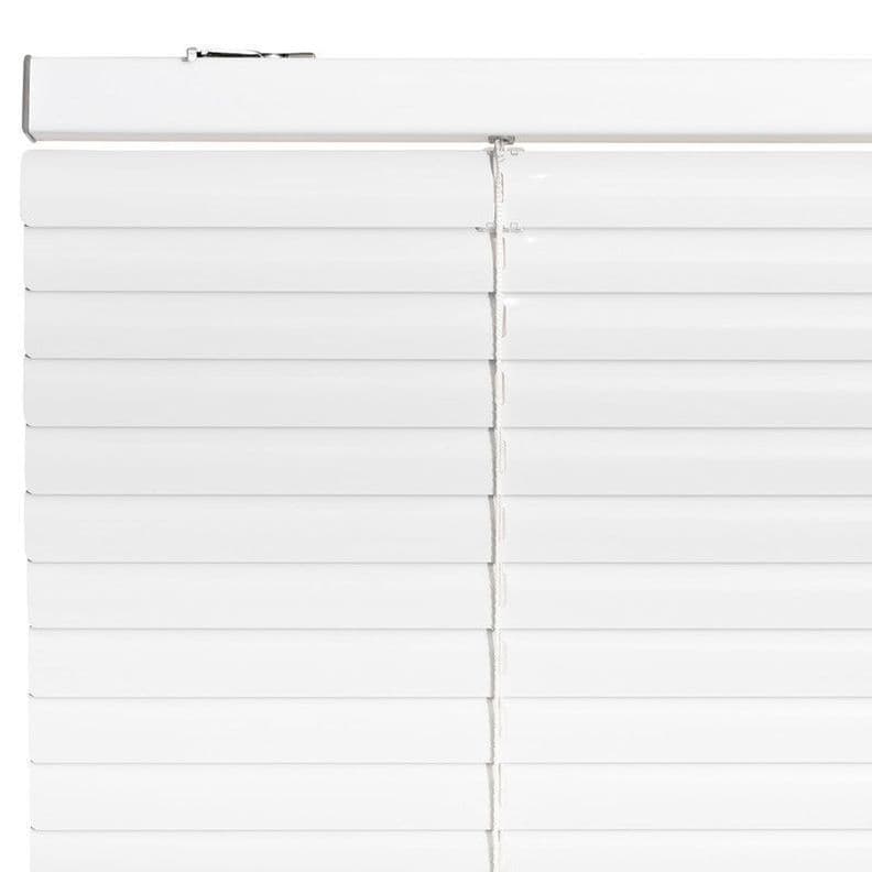 Mini persiana 25 mm blanca 110x140 cm Blanco