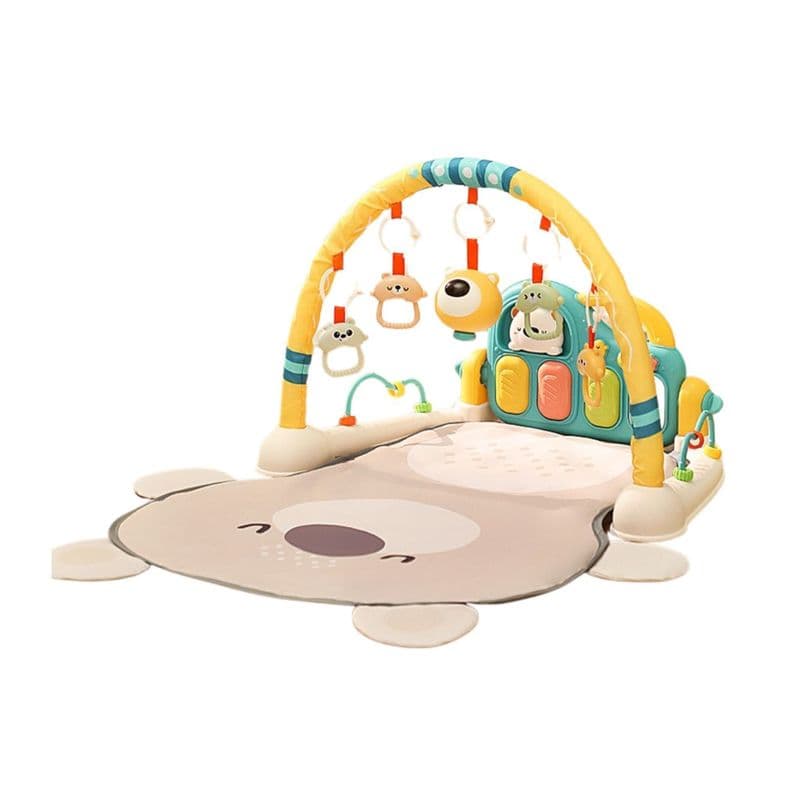 Alfombra Gimnasio Musical Con Piano Para Bebe Amarillo