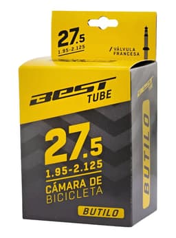 Camara Bicicleta Best 27.5x1.95/2.125 Valvula Francesa 48mm Negro 27.5