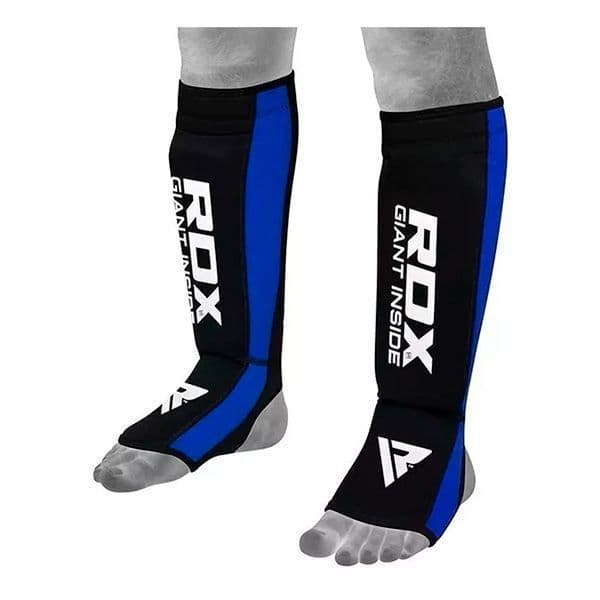 Canilleras RDX Prene Shin Instep Negro Azul SGN-T6B S-M