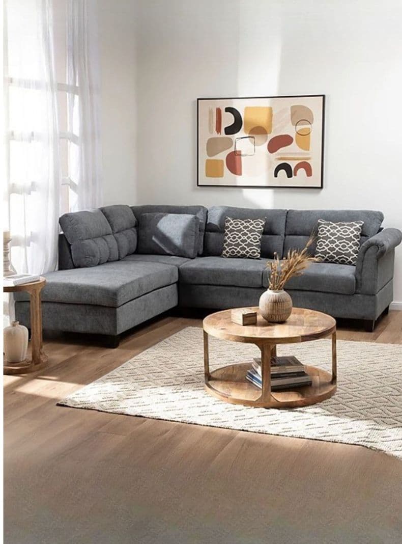 Sofa Seccional 4 Cuerpos Izquierdo Tradicional Nebraska KM107LGR