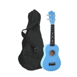 Ukelele 21". Incluye Funda. Color Celeste