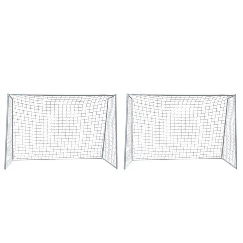 Pack 2 Arcos Futbol Baby Metalico Fierro Red 3X2 Metros Blanco