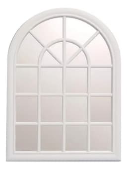 Marco Espejo Decorativo Clasico Forma De Ventana Vintage Blanco