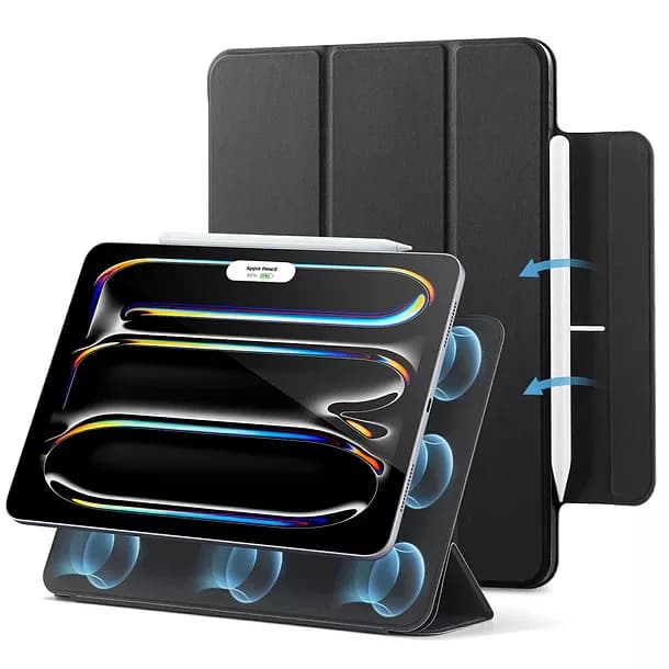 Carcasa Funda Para iPad Air 11 M4 M3 M2 Air 10 9 5 4 ESR Rebound Magnetica Smart Negro