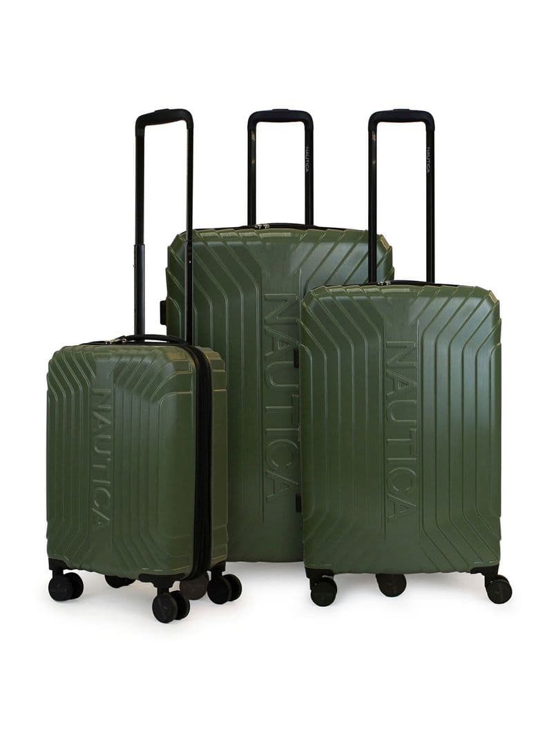Set de 3 maletas S+M+L Nautica San Blas verde