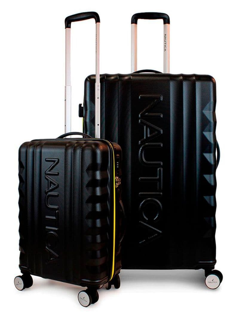 Pack 2 maletas Nautica S+L Polonia 10kg y 23kg negra Negro