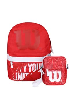 Pack Wilson Mochila Defy + Bandolera Harlem Roja Rojo