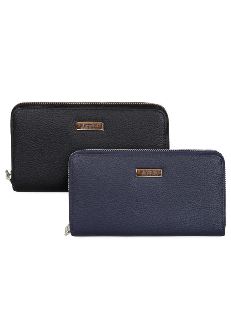 2 Billeteras de mujer Calixta negra y azul Kenneth Cole