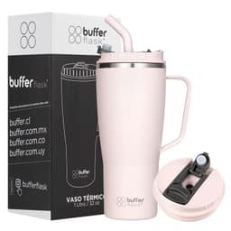 Vaso Termico Mug Buffer 1Lt Acero Inox Frio Calor Palo Rosa