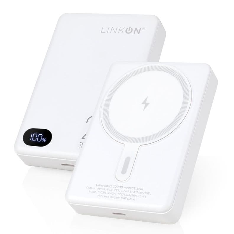 Bateria Externa Cargador para Iphone Magsafe Linkon 10000mah Blanco