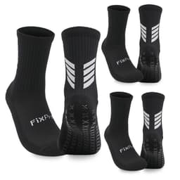 Medias Futbol Calcetas Deportivas Antideslizantes x3 Fitnics Talla Unica negro