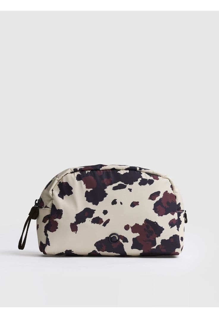 Estuche Nylon Animal Print Street Blanco
