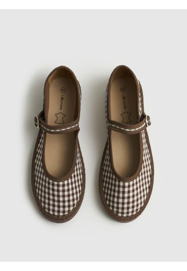 Sandalias Ballerina Vichy Cafe 39